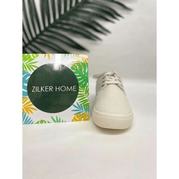 Sun + Stone Women's Archiee Camo Lace up Casual and Fashion Sneakers - Cream 6M - Picture 2 of 8